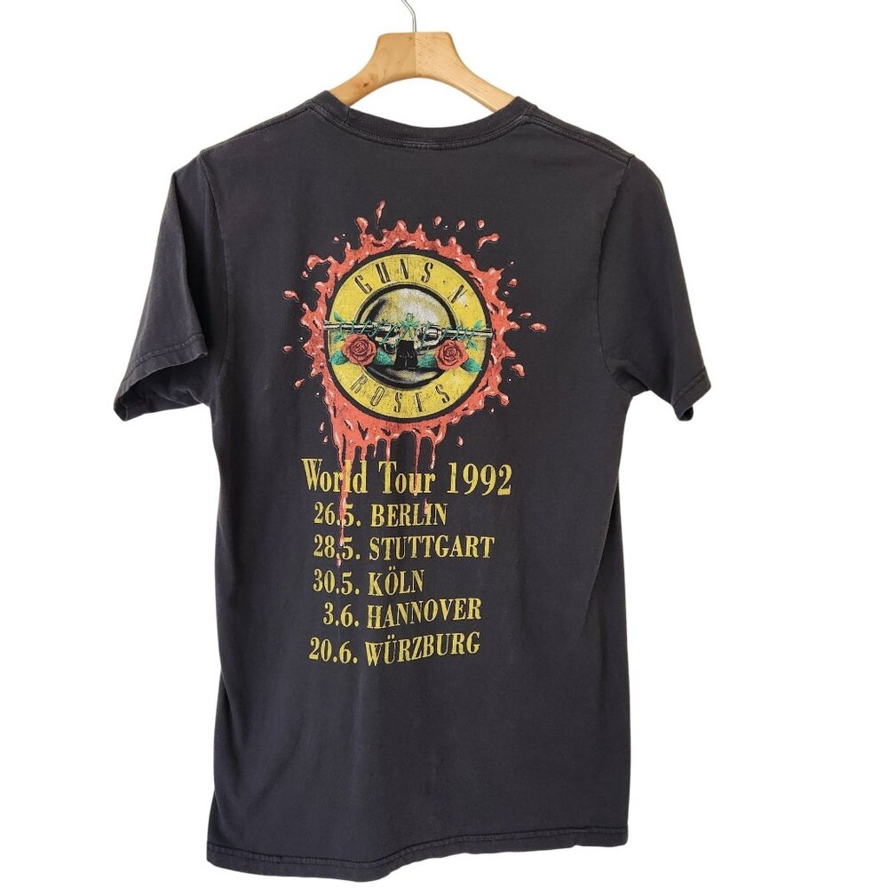 Guns N Roses Use Your Illusion Tour 1992 T-Shirt Gray Band Tee Cozy Soft 90's - Picture 2 of 6